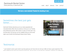 Tablet Screenshot of dartmouthdental.ca